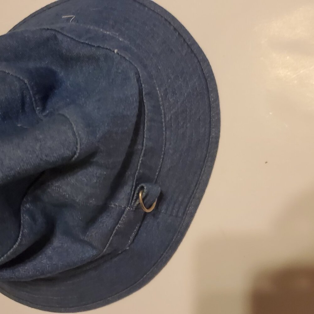 Circo Girls Jean Canvas Bucket Hat with Wide Brim and Buckle Accent